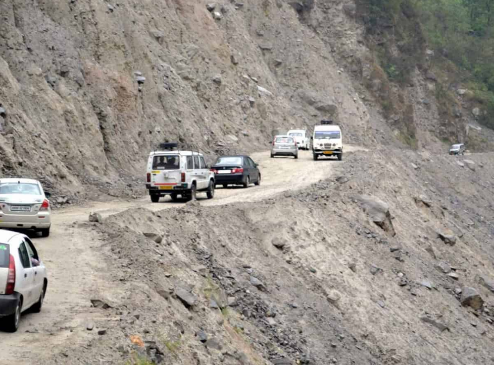 Badrinath highway continues to cave in