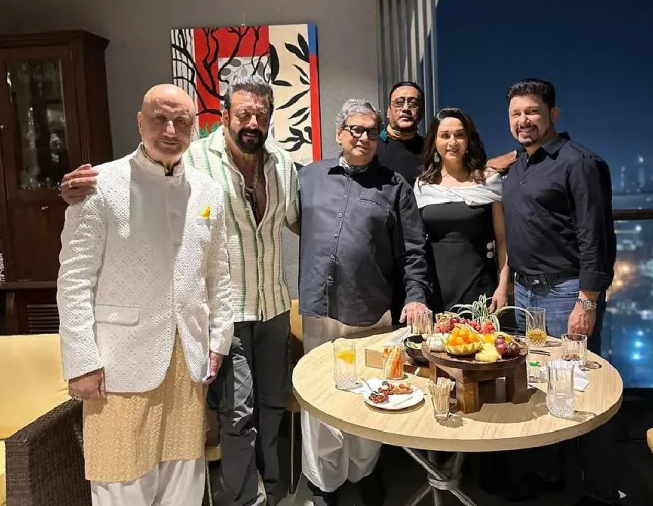 Madhuri Dixit and Husband Enjoy Dinner with Sanjay Dutt and Jackie Shroff – Affair Revealed